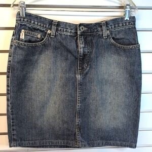 Guess Y2K Denim Mini Skirt Size 30 EUC